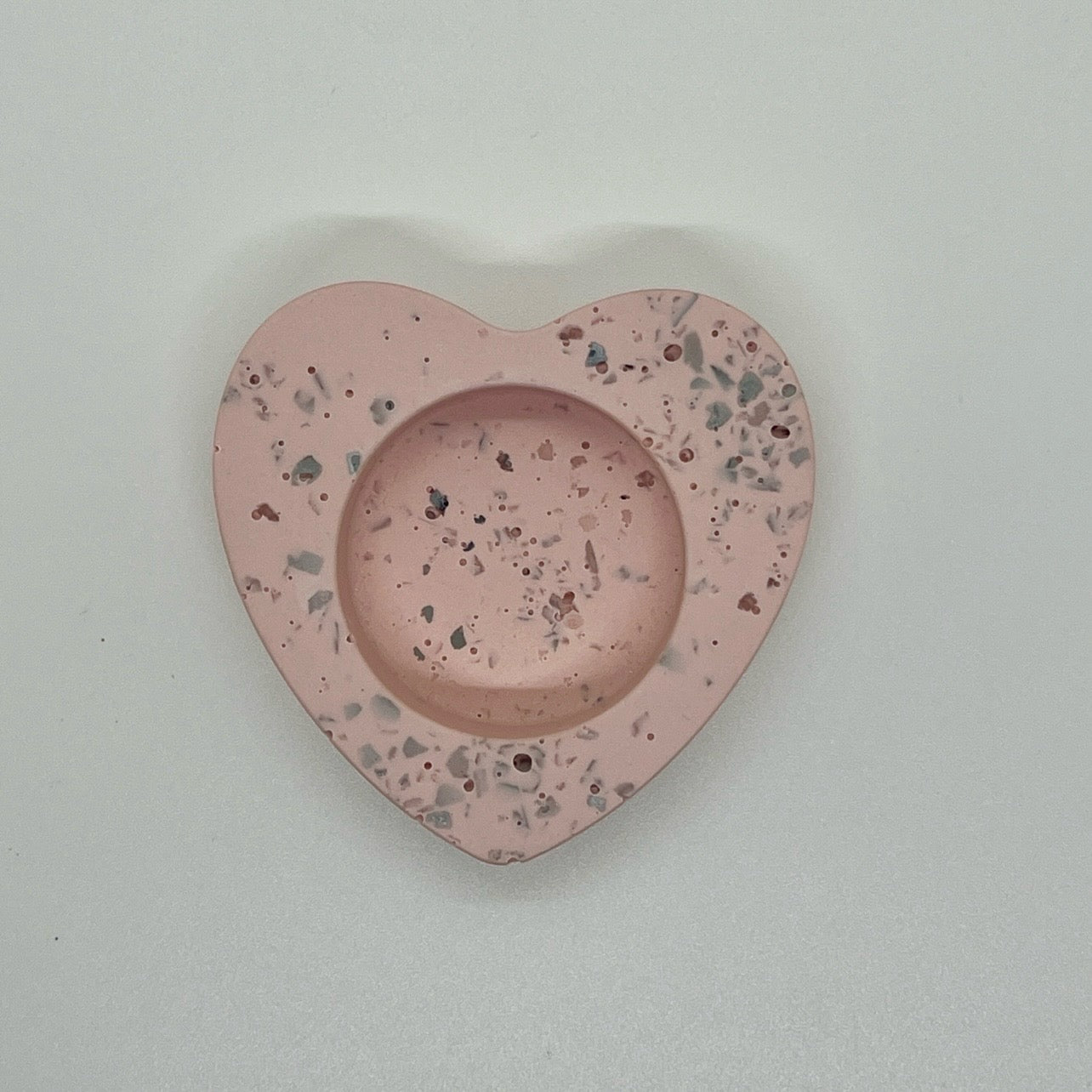 DIY-silikone forme - Hjerte fyrfads stage.