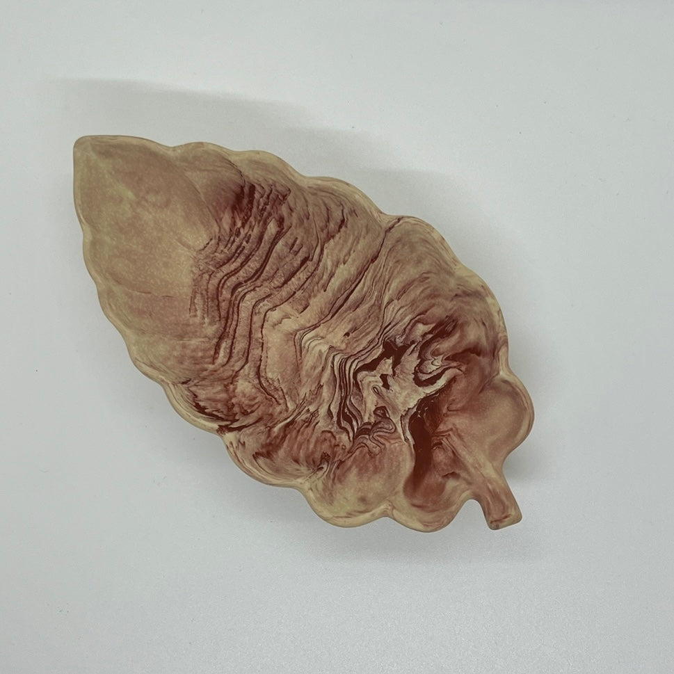 DIY-silikone forme - aflang blad skål.