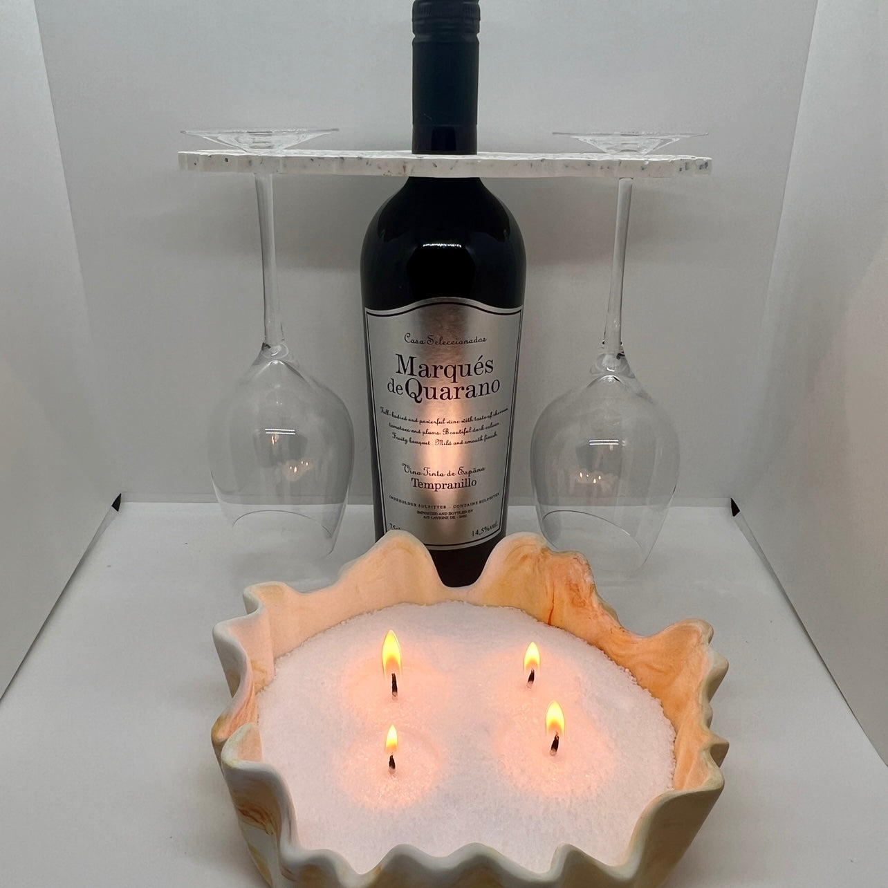 DIY-silikone forme - Vin glas holder.