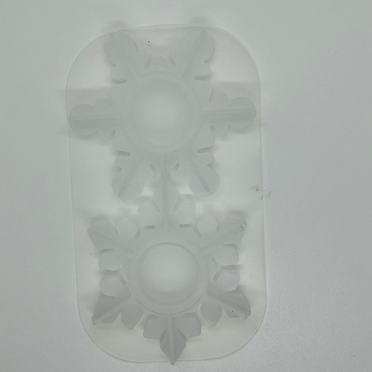 DIY-silikone forme - Snefnug Lysestage.