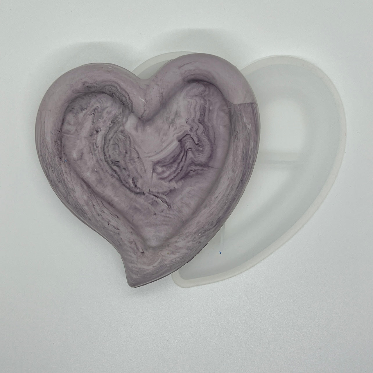 DIY-silikone forme - Hjerte fad.