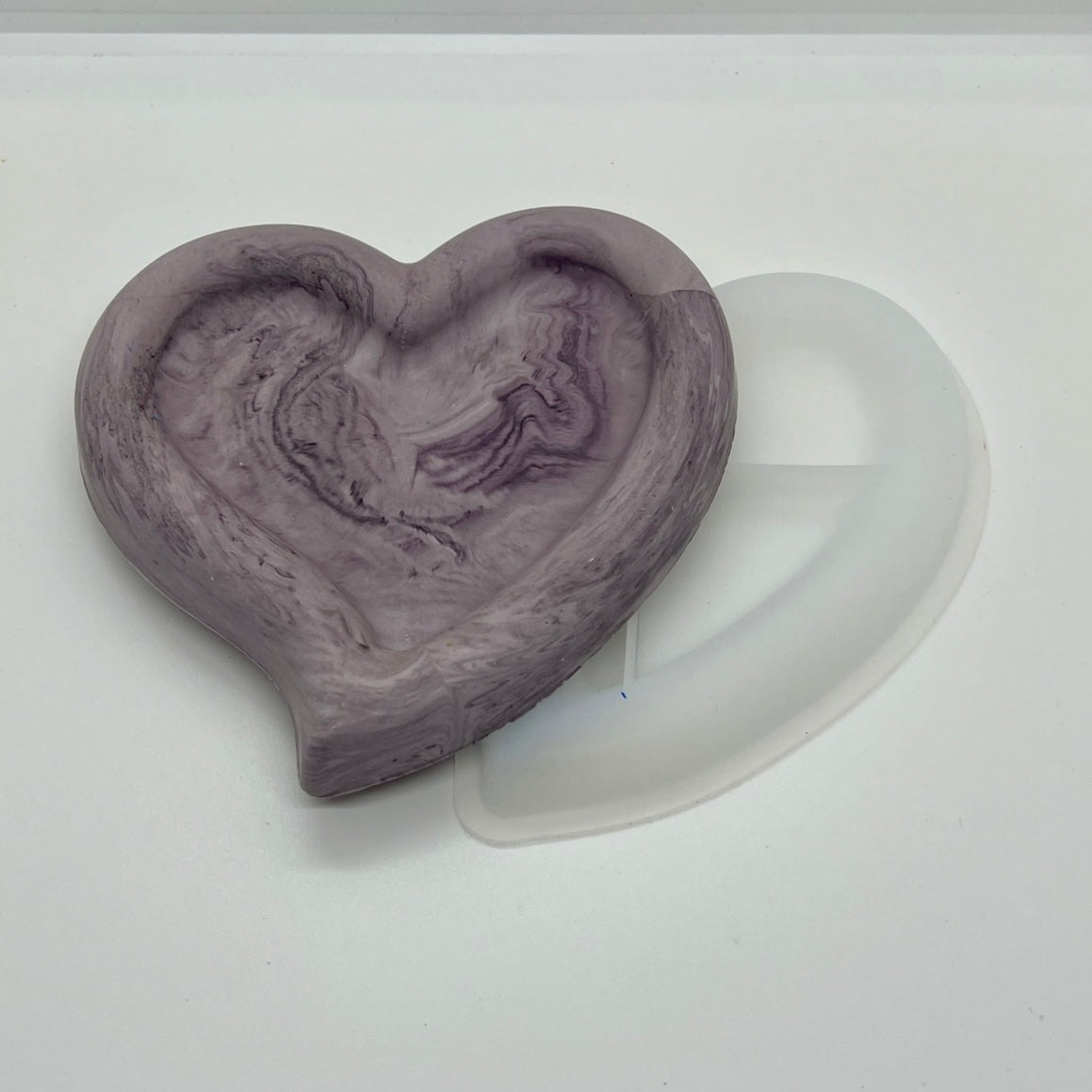 DIY-silikone forme - Hjerte fad.